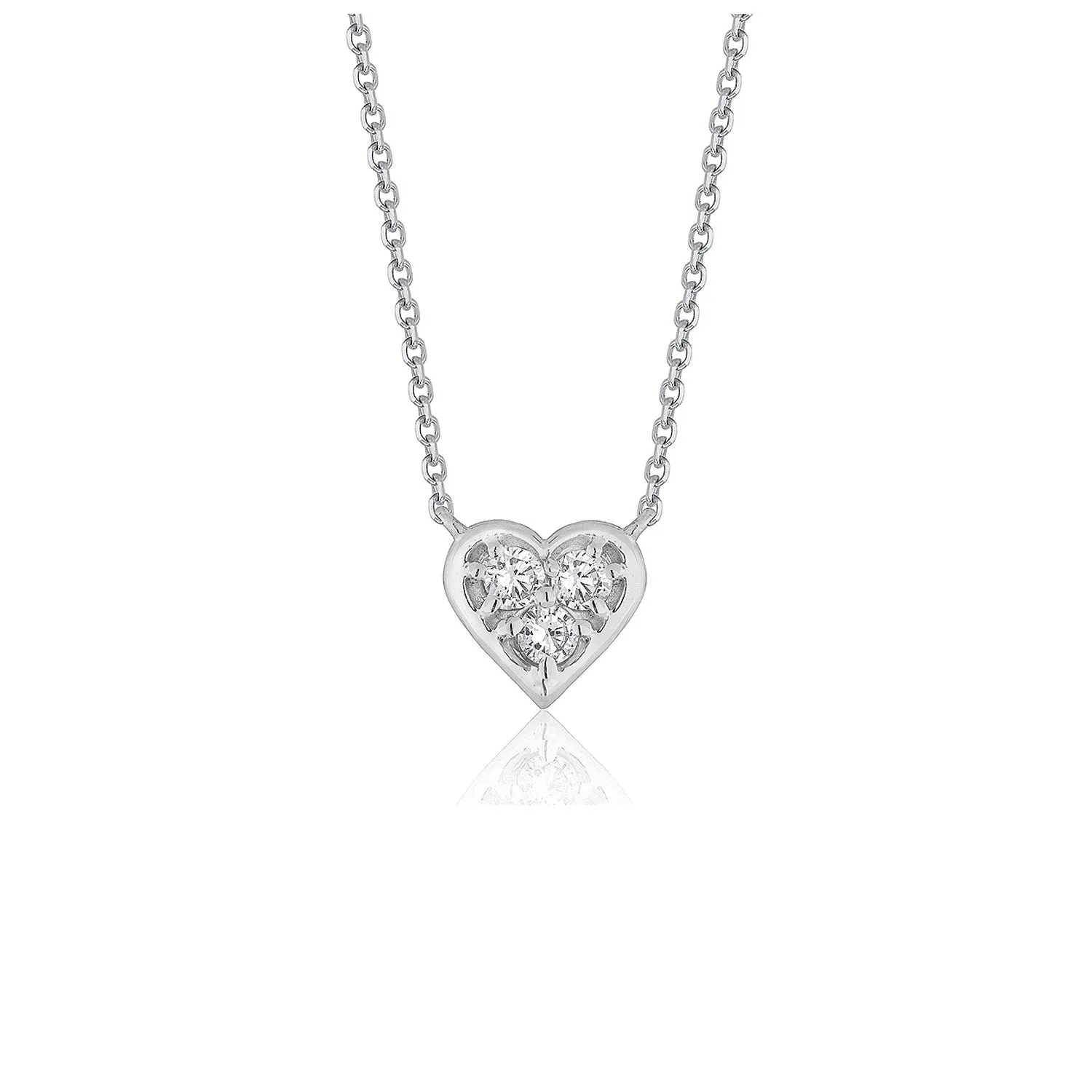 Diamond Heart Design Pendant in 14k White Gold-rx93460-16