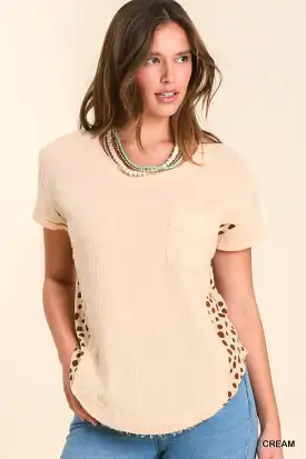 Dotted in Cream top