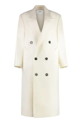 DOUBLE-BREASTED WOOL COAT