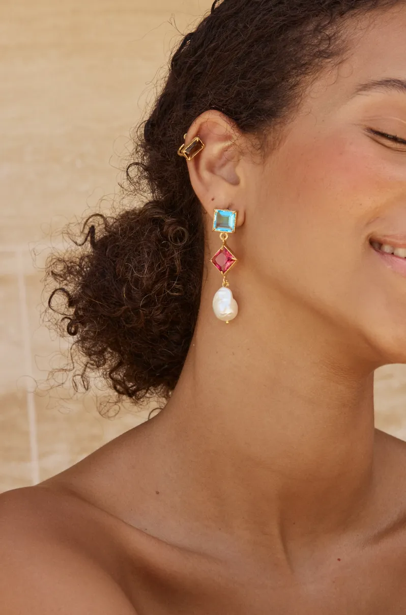 Eliana Earrings Hot Pink