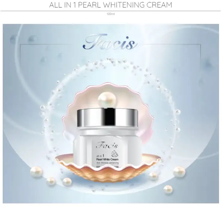 Facis All-In-One Pearl Whitening Creams Face Care Brightening Powder Whitening Facial