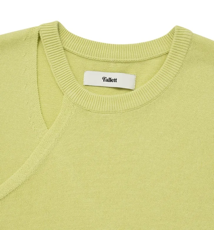 Fallett  |Street Style U-Neck Plain Cotton Logo V-neck & Crew neck