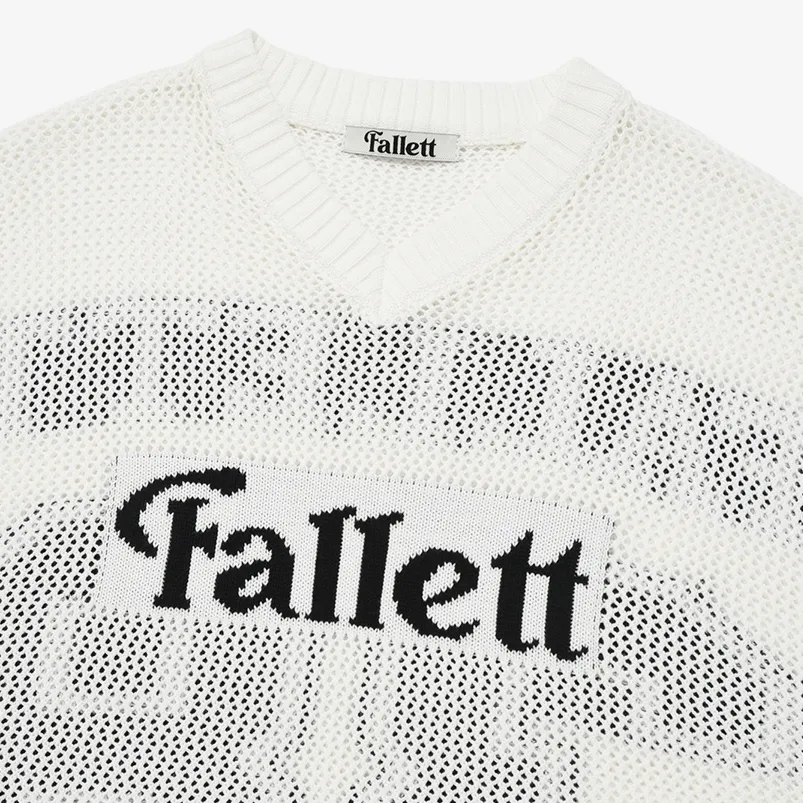 Fallett  |Unisex Street Style Plain Cotton Logo V-neck & Crew neck