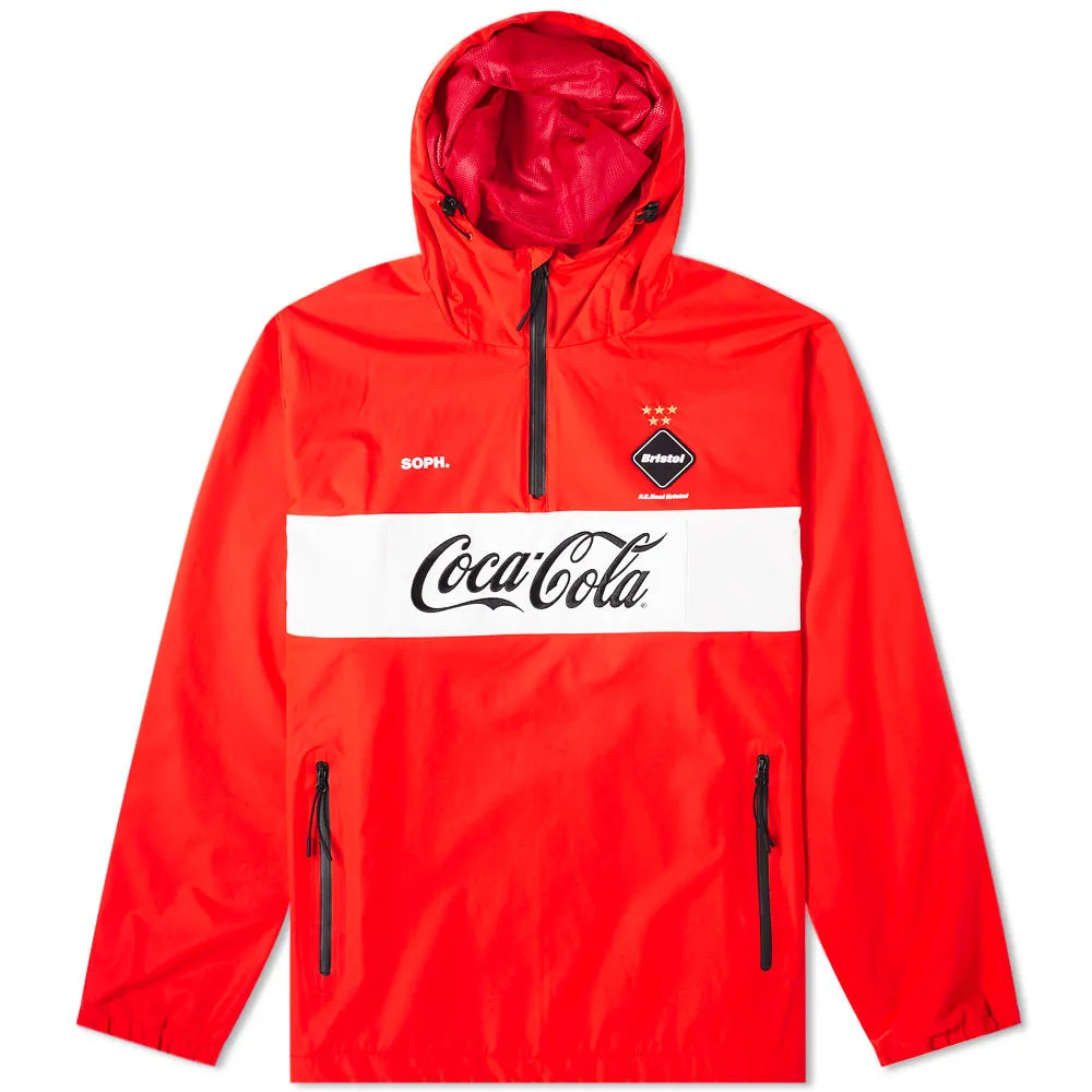 F.C. Real Bristol x Coca-Cola Half Zip AnorakRed