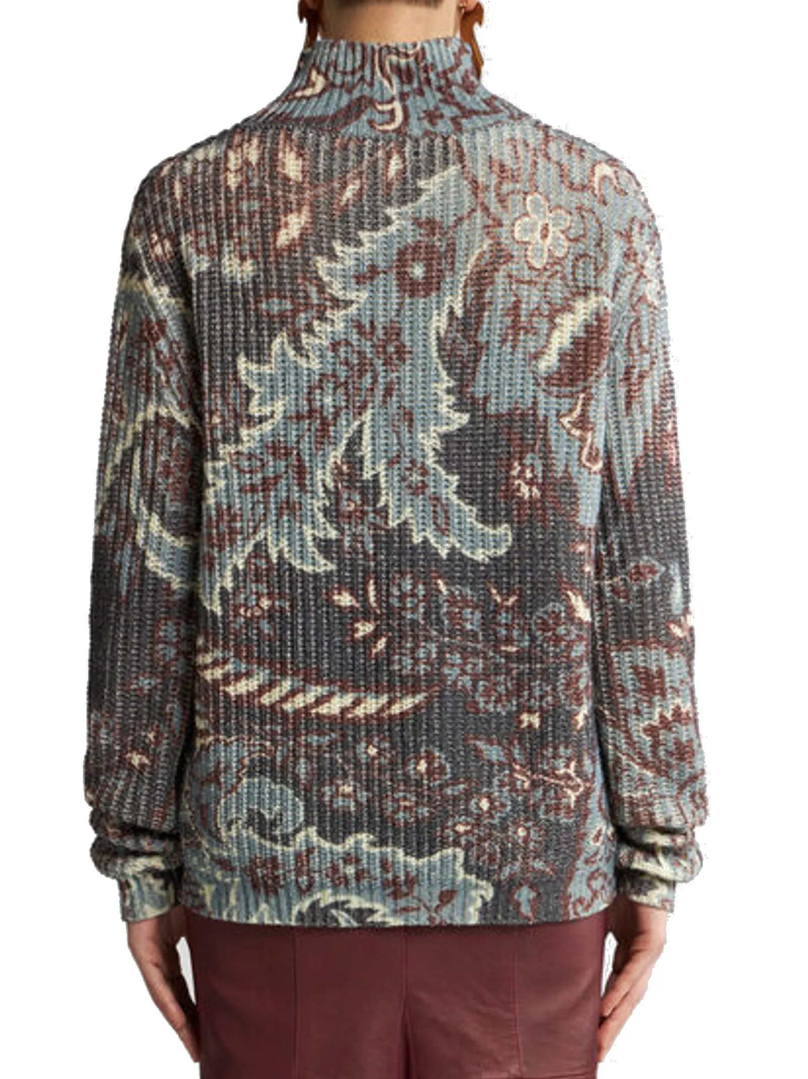 FLORAL-PRINT WOOL SWEATER  ETRO   WRKE0150AL245X0883