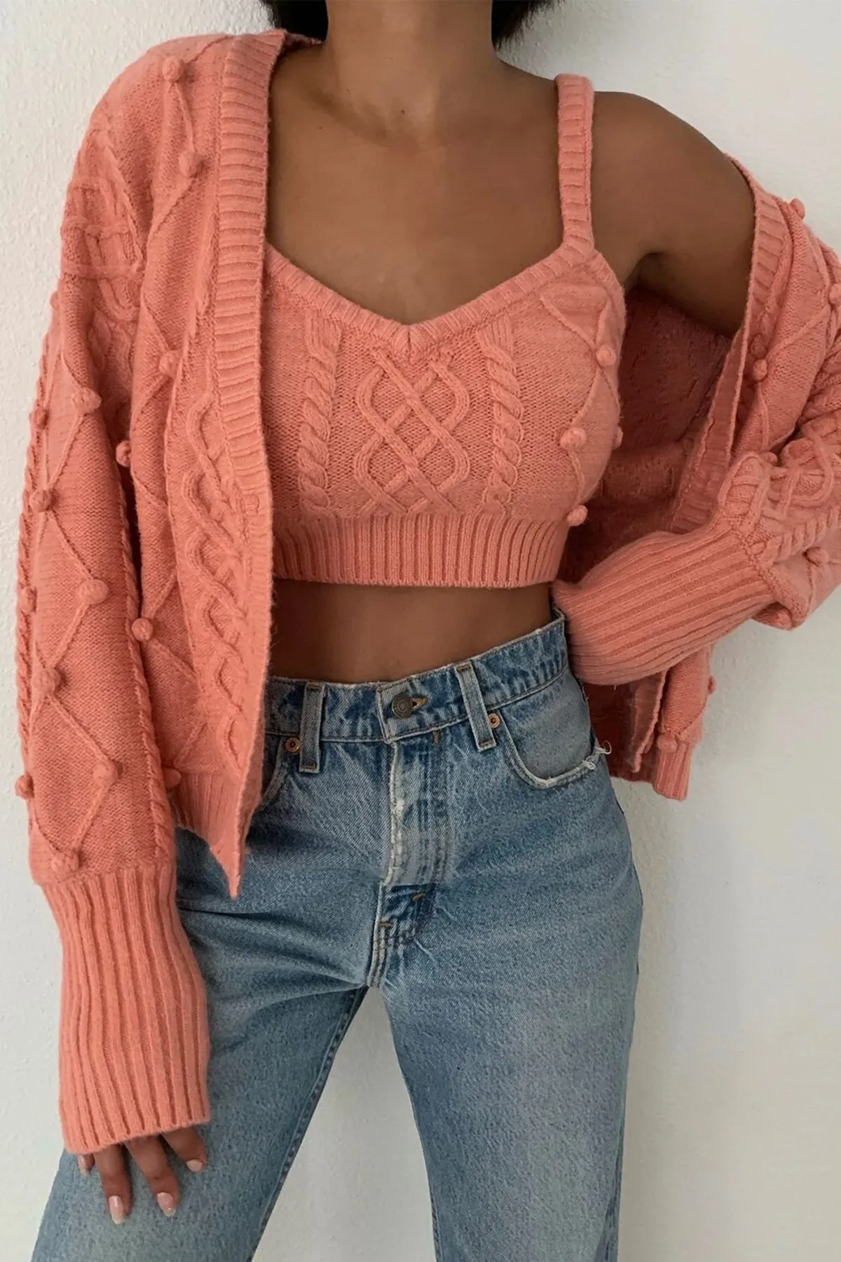 Florentina Sweater Tank - Rose