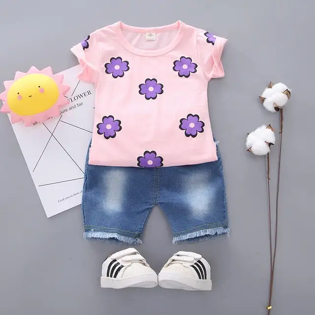 Flowers Newborn baby girl Clothes Sets