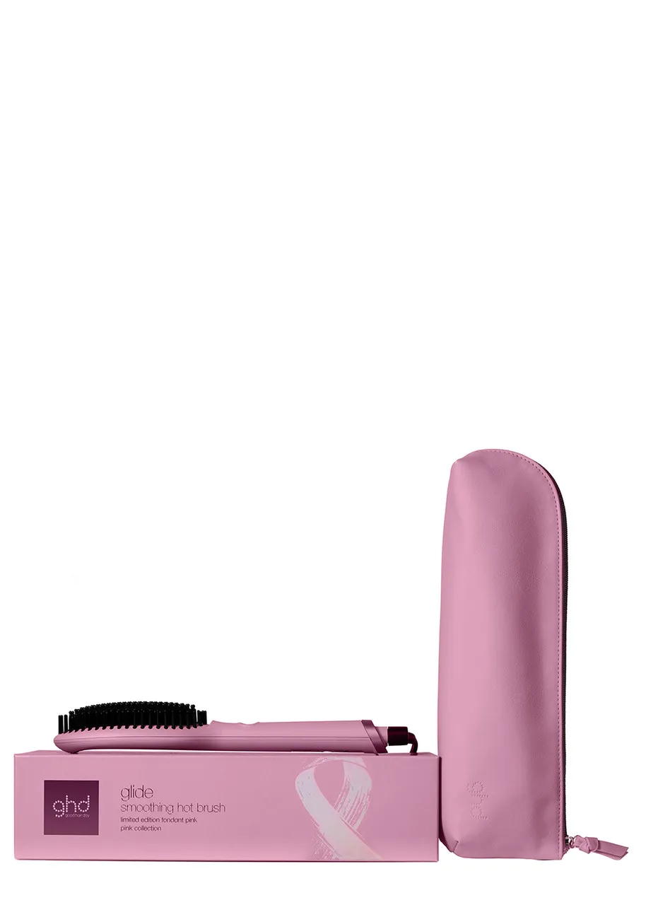 GHD Glide Limited Edition Hot Brush - Fondant Pink Charity Edition  -                         -                     -           