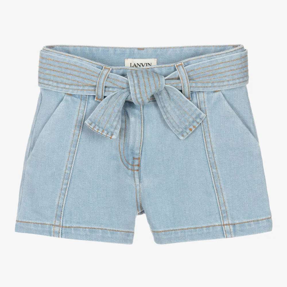 Girls Blue Denim Shorts