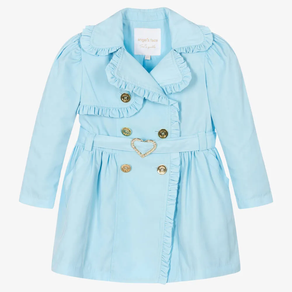 Girls Blue Trench Coat