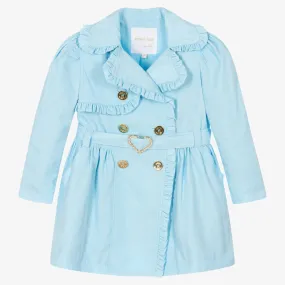 Girls Blue Trench Coat