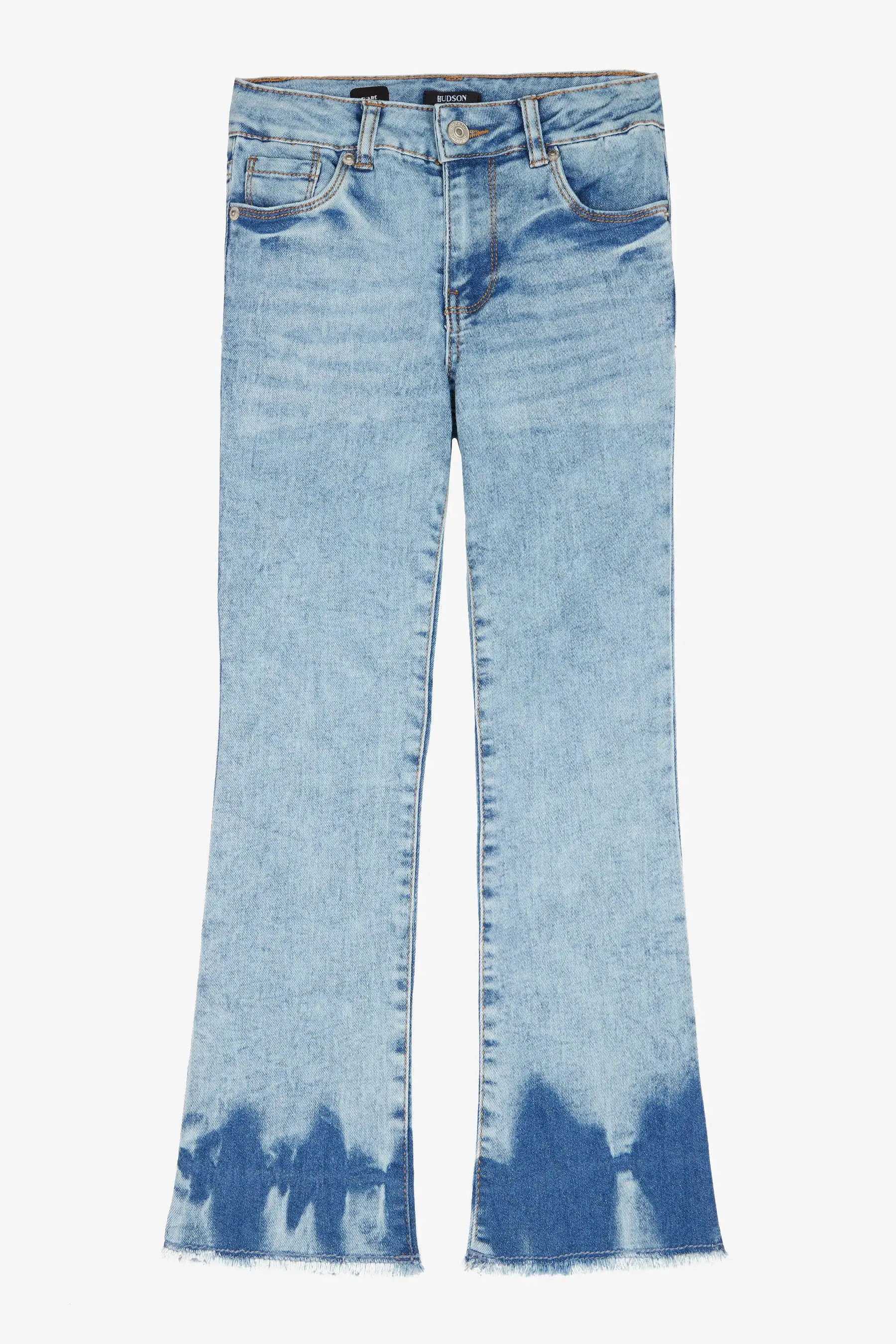 Girls Dipped Hem Flare Jeans