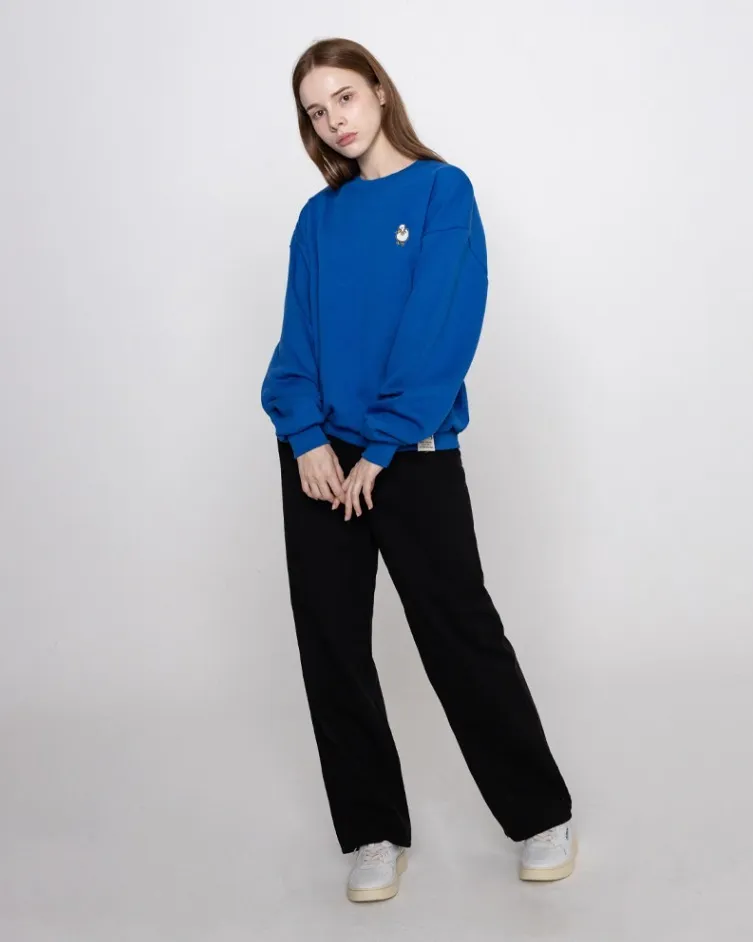 GRAVER  |[GRAVER]★DUCK FLOWER EMBROIDERY SMILE SWEATSHIRT