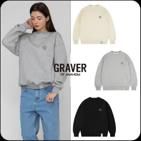 GRAVER  |[GRAVER]★LINE FLOWER DOT EMBROIDERY SWEATSHIRT