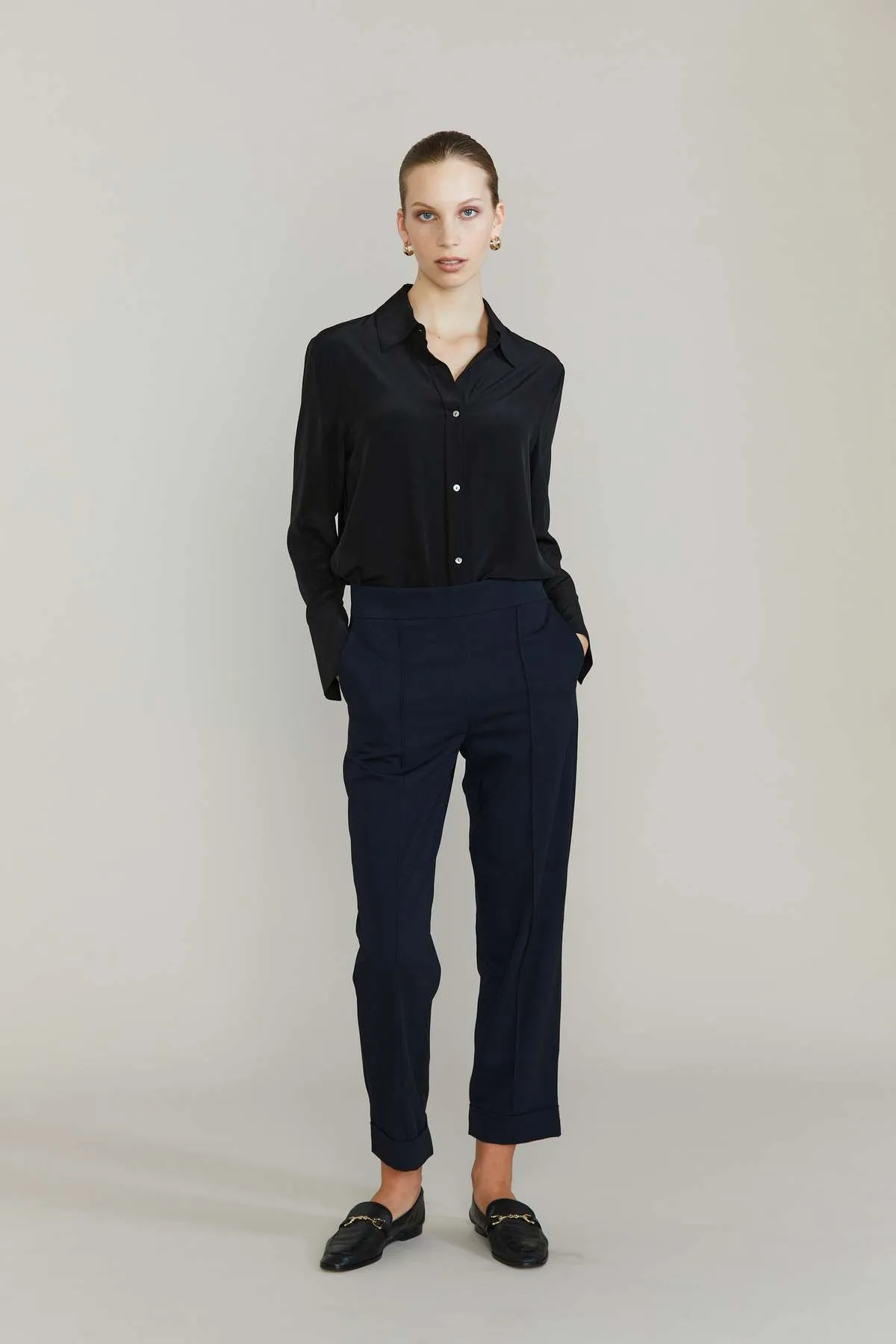 Hardy Cropped Pant - Darkest Navy