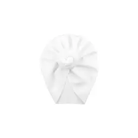 Hazel Baby Turban in White