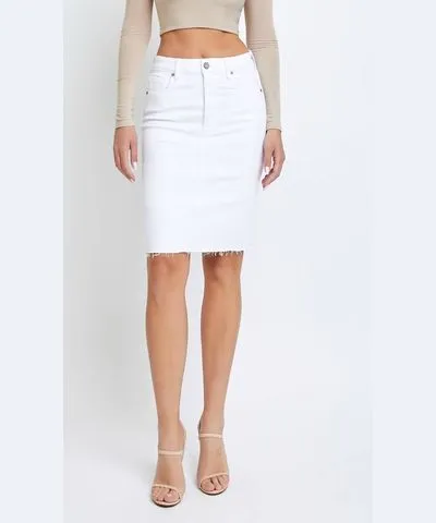 HIDDEN Denim Pencil Skirt