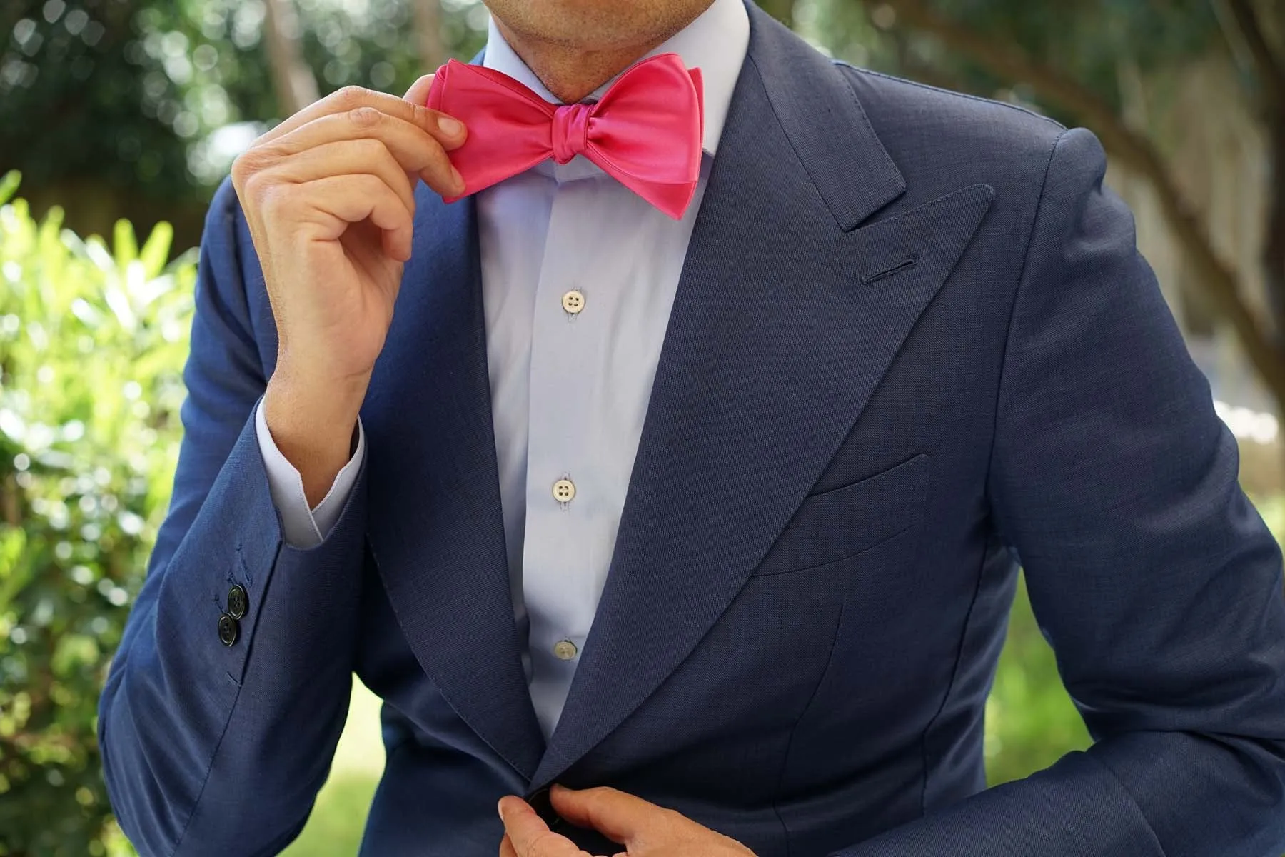 Hot Pink Bow Tie Untied