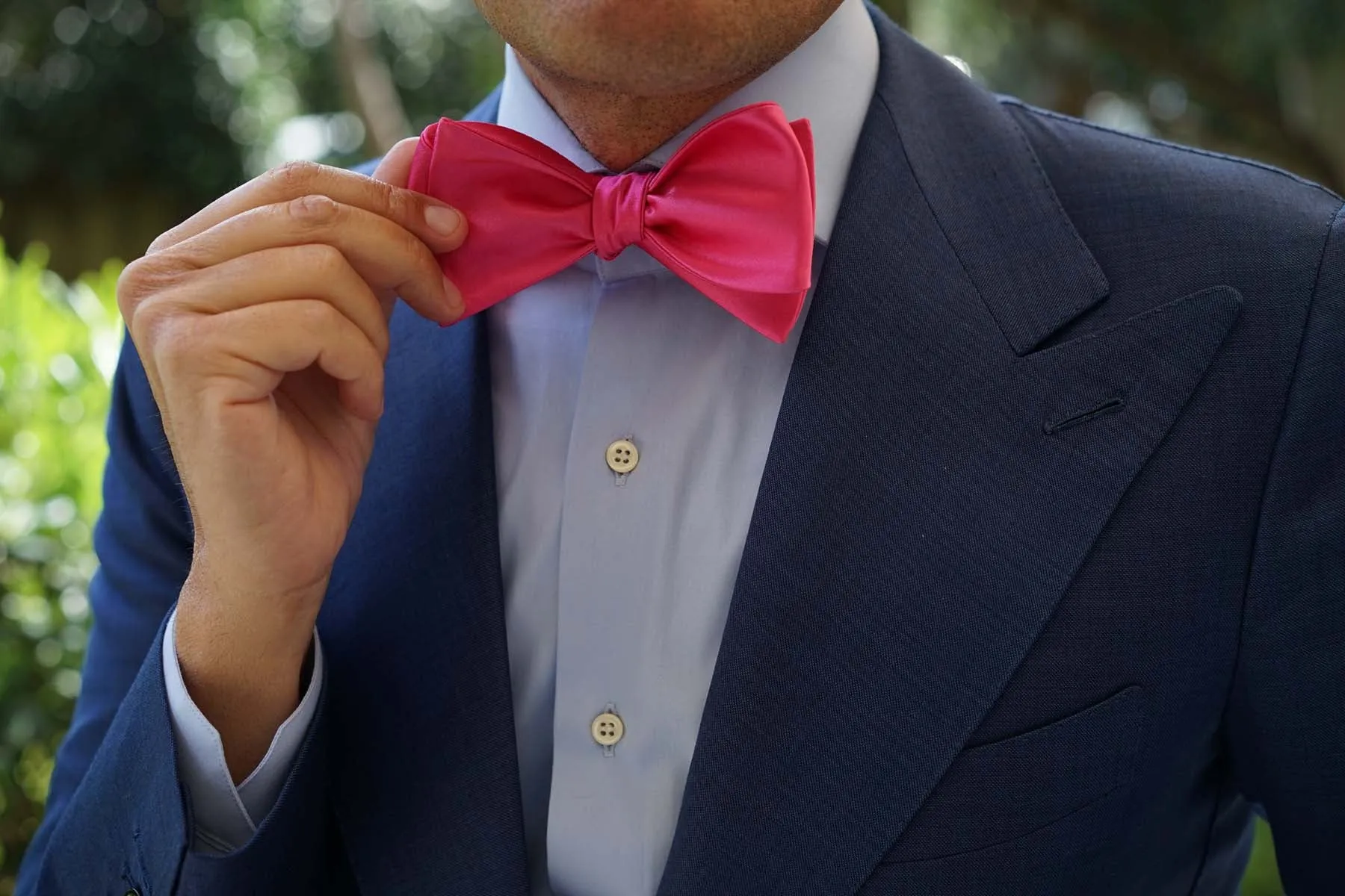 Hot Pink Bow Tie Untied