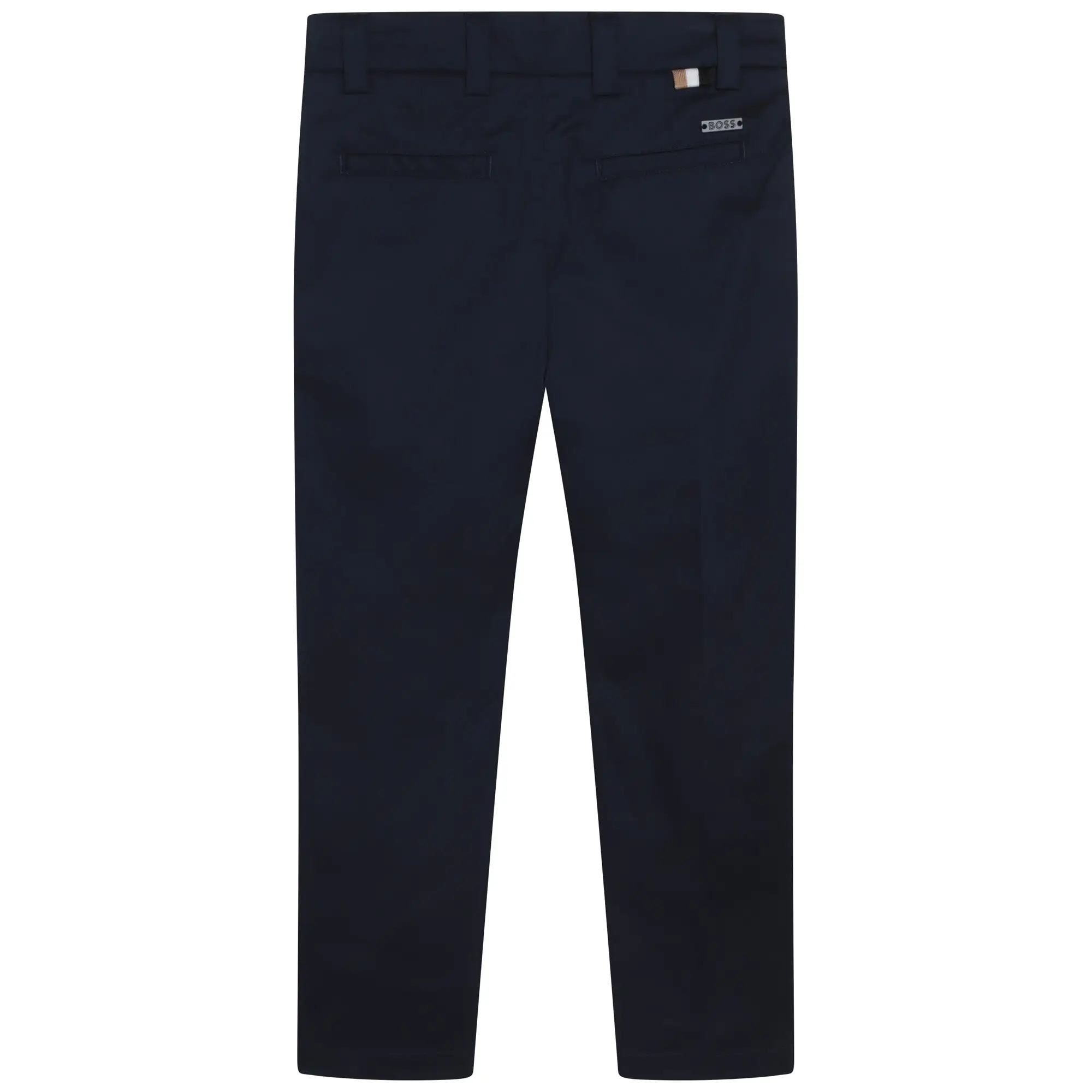 Hugo Boss Boys Cotton Dress Pants_ Navy J24779-849