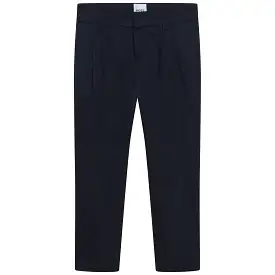 Hugo Boss Boys Cotton Dress Pants_ Navy J24779-849