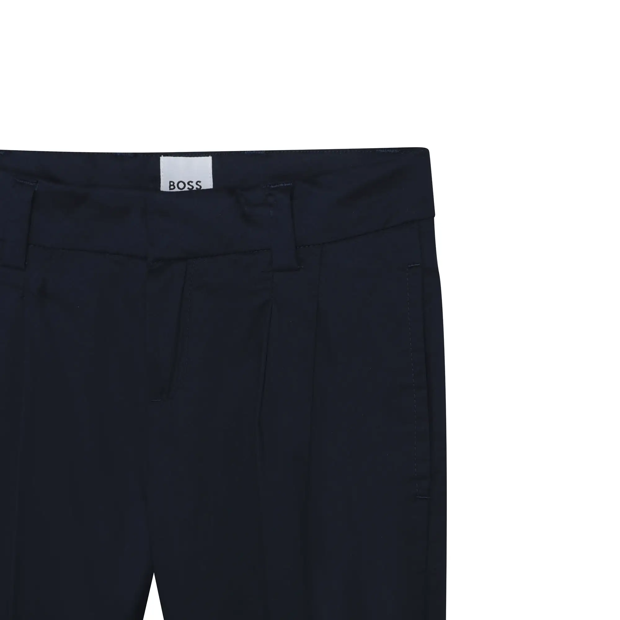 Hugo Boss Boys Cotton Dress Pants_ Navy J24779-849