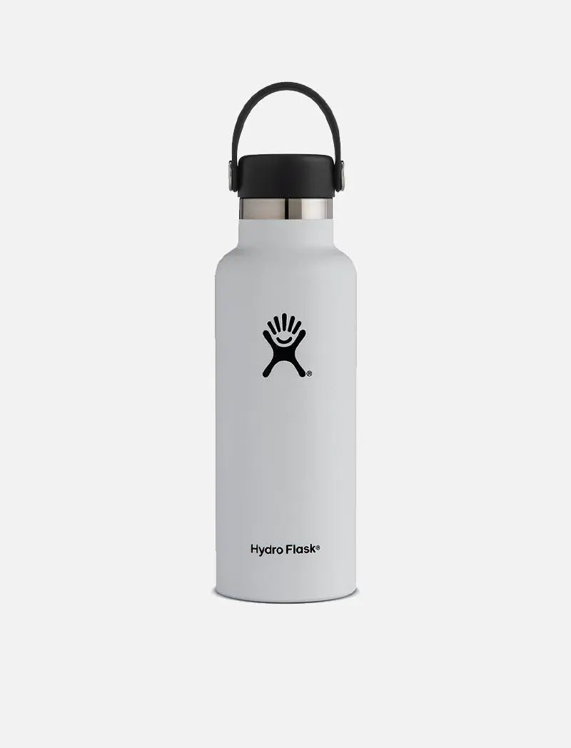 Hydro Flask 18oz Standard Mouth Bottle White