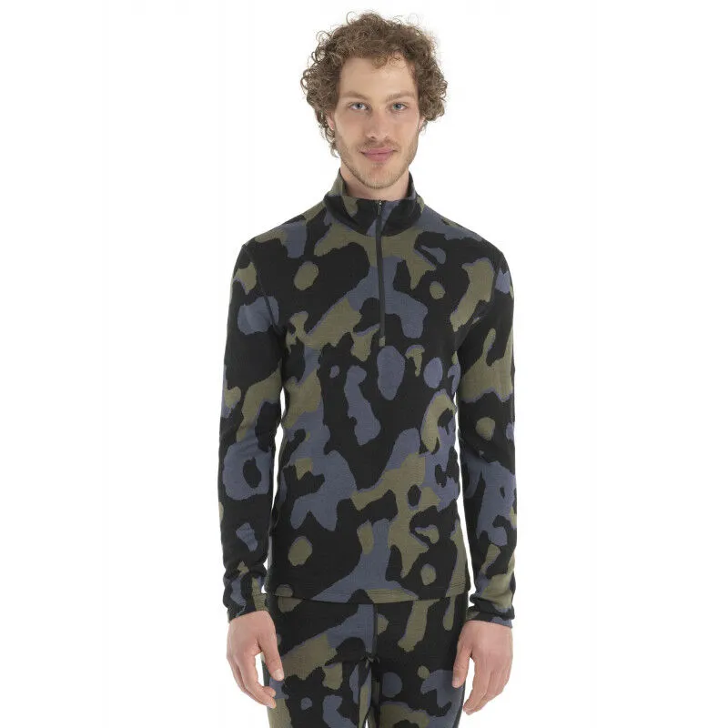 icebreaker  Merino 260 Vertex LS Half Zip Natural Camo - Intimo lana merinos - Uomo