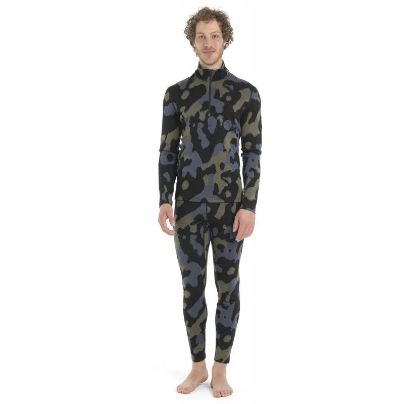 icebreaker  Merino 260 Vertex LS Half Zip Natural Camo - Intimo lana merinos - Uomo