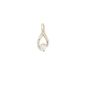 Infinity Necklace with 0.25ctw of Diamonds in 14K White Gold