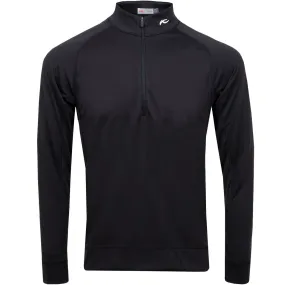 Keano Half Zip Regular Fit Mid Layer Black Melange - 2024