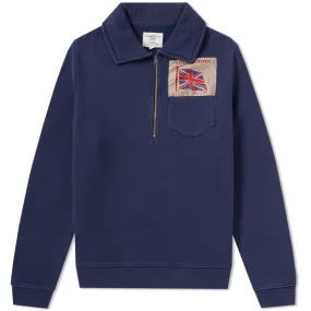 Kent & Curwen Britannia Half Zip SweatNight Navy