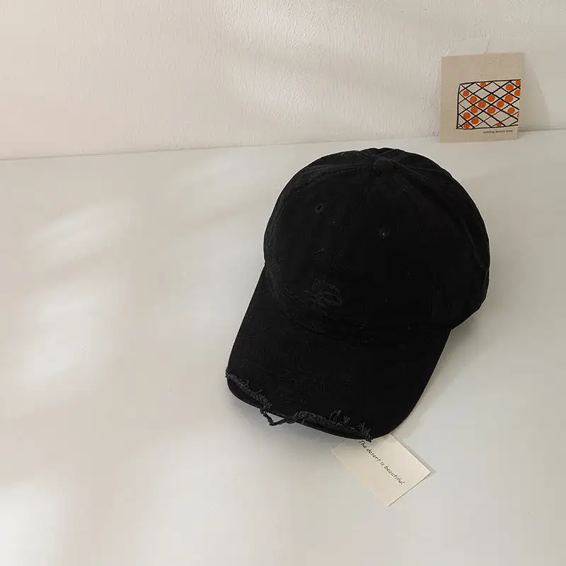 Kid Girls Boys Solid Color Embroidered Accessories Hats Wholesale 240111142