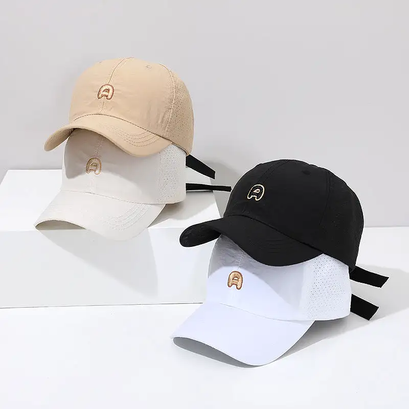 Kid Girls Boys Solid Color Embroidered Accessories Hats Wholesale 240111155