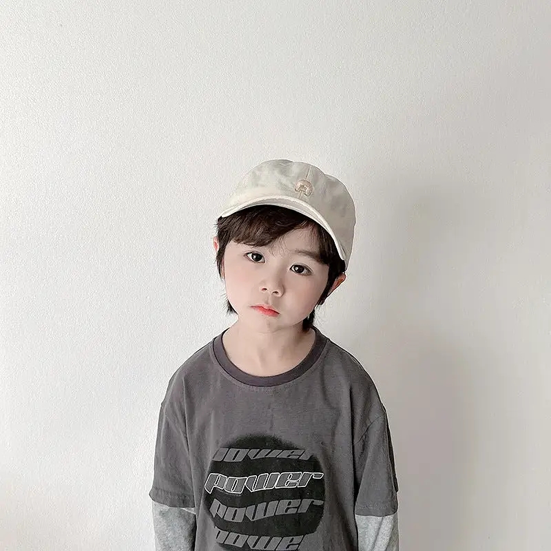 Kid Girls Boys Solid Color Embroidered Accessories Hats Wholesale 240111155