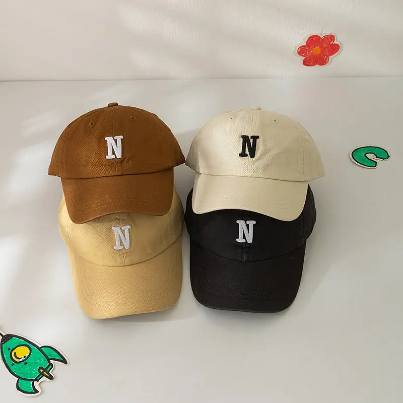 Kid Unisex Solid Color Alphabet Accessories Hats Wholesale 240111117