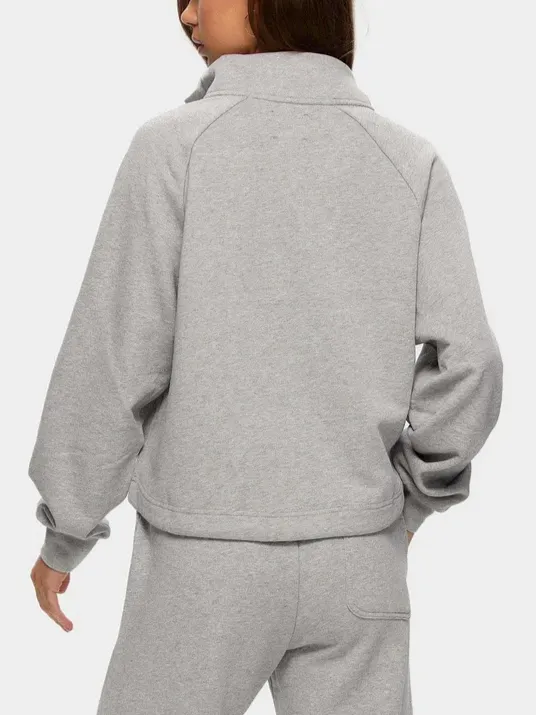 KUWALLA Half Zip Drawstring Sweatshirt