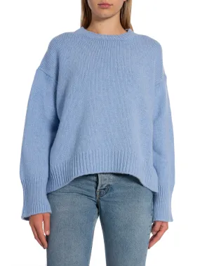 LEVETE ROOM SWEATER PERLE CASHMERE BLUE