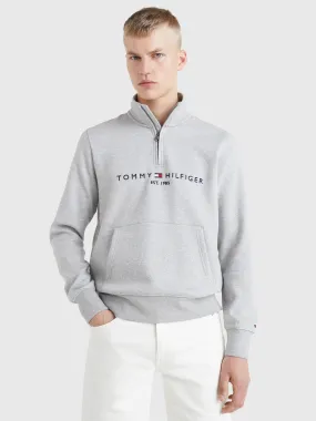 Logo Mock Turtleneck Half-Zip Sweatshirt | Sweatshirts & Hoodies | Tommy Hilfiger