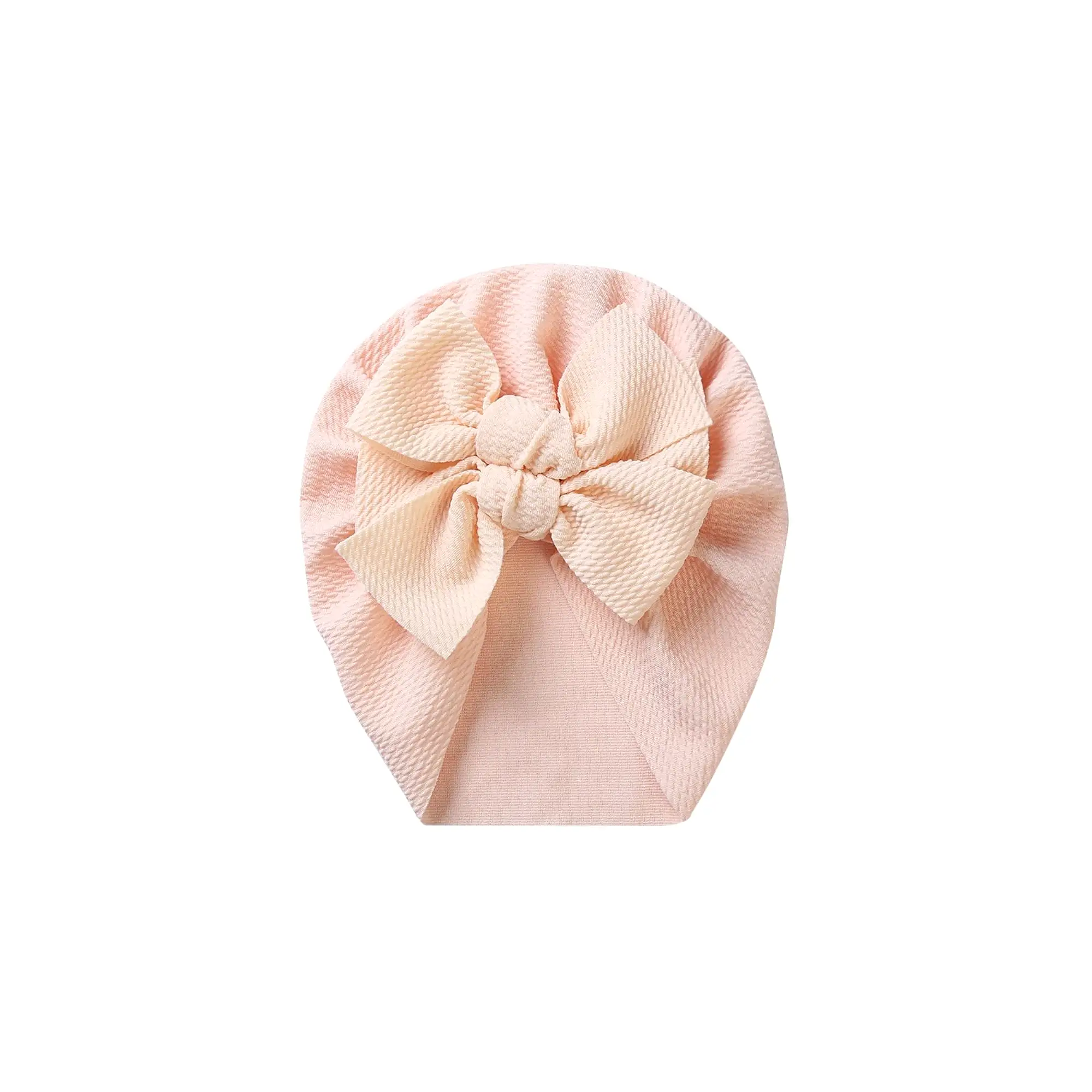 Luna Double Bow Baby Turban in Cream