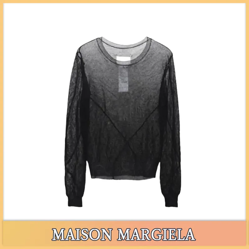 Maison Margiela  |Street Style Cotton V-neck & Crew neck