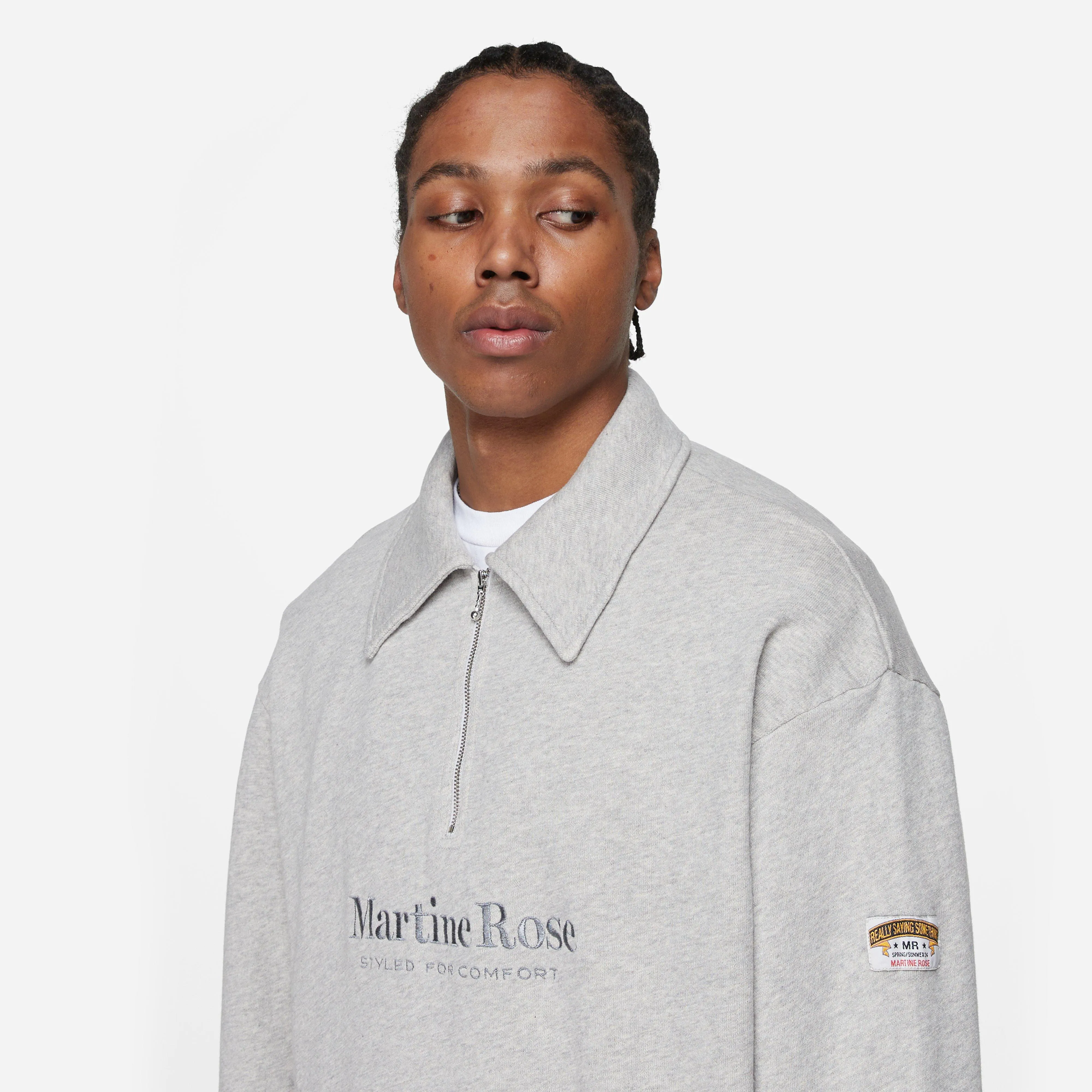 Martine Rose Half Zip Polo Sweater