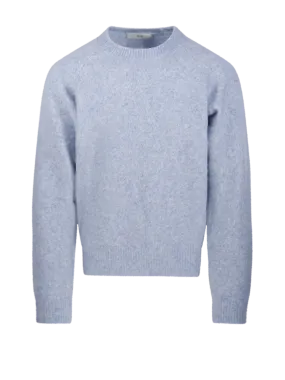 MEN DUNST SKY BLUE WOOL SHAGGY DOG SWEATER