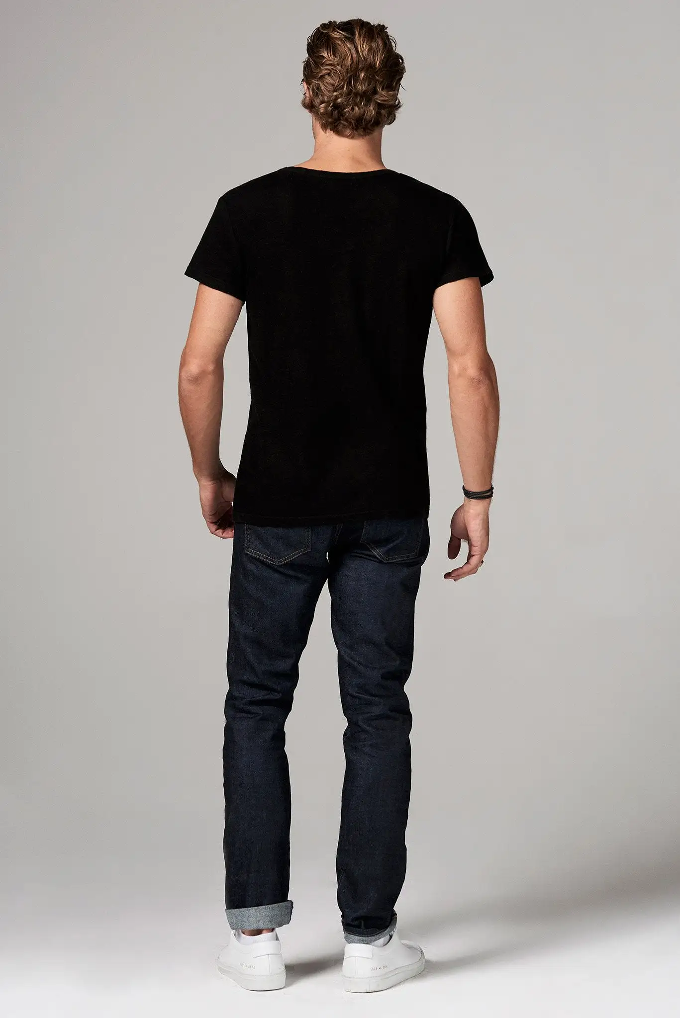 Men's Heavy Cotton Cross V-Neck Tee