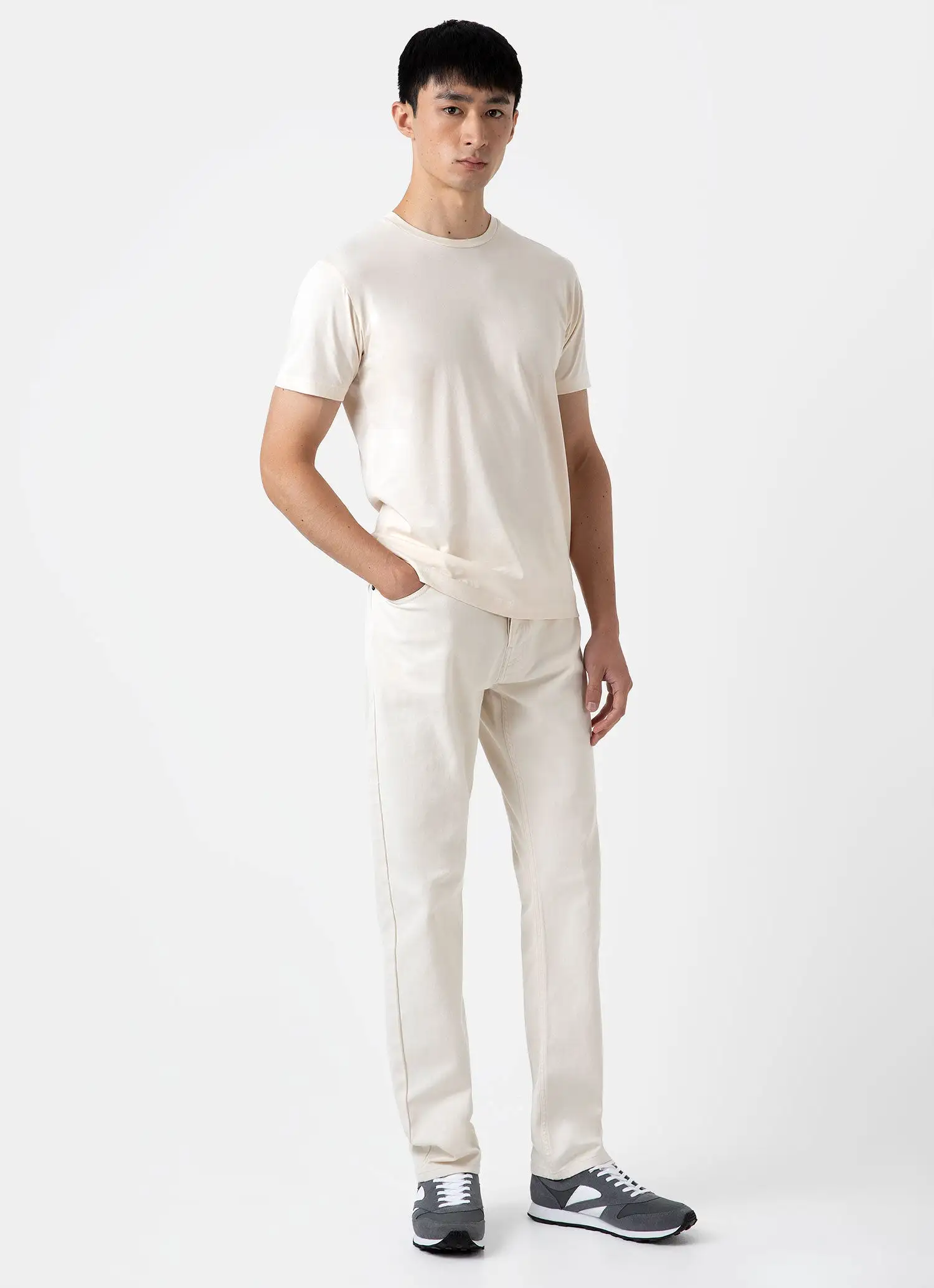 Men's Undyed 5 Pocket Trouser in Undyed