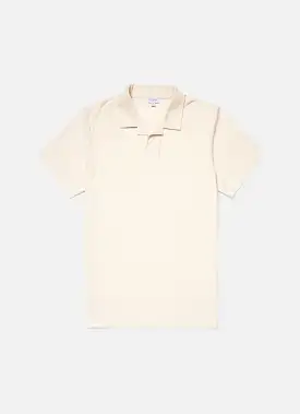 Men's Undyed Towelling Polo Shirt in Undyed