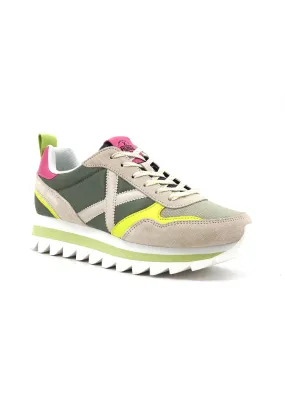 MUNICH Ripple 60 Sneaker Donna Green Beige Fuxia Yellow Fantasia 8765060