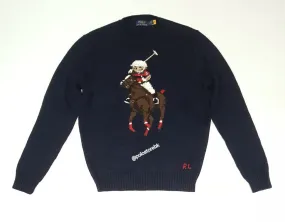 Nwt Polo Big & Tall Polo Bear & Big Pony Sweater