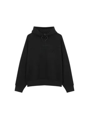 Overseas Station Season Big Chance 8 18 Men s Line Logo Raglan Hooded Sweatshirt Black 271045