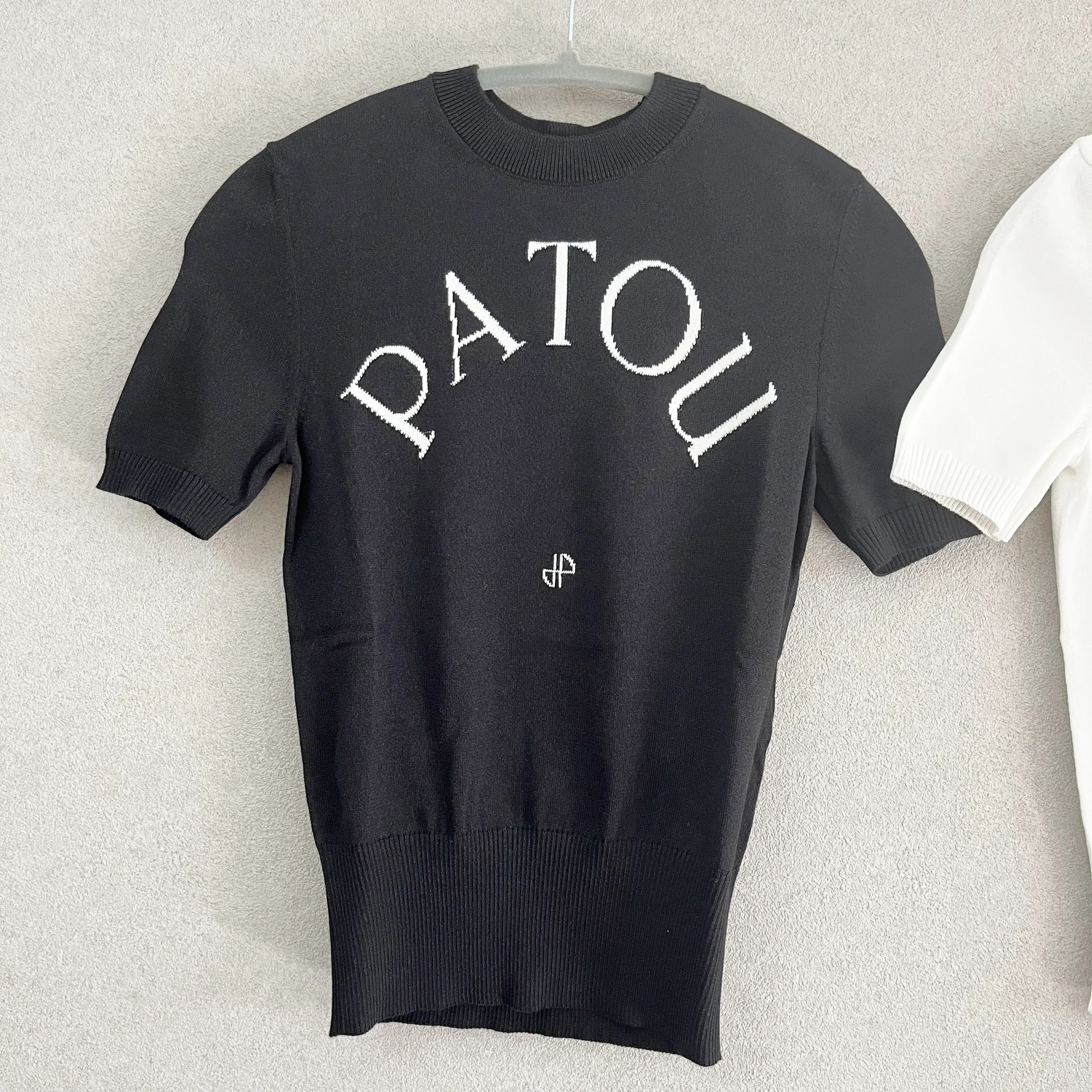 PATOU  |Plain Cotton Logo V-neck & Crew neck